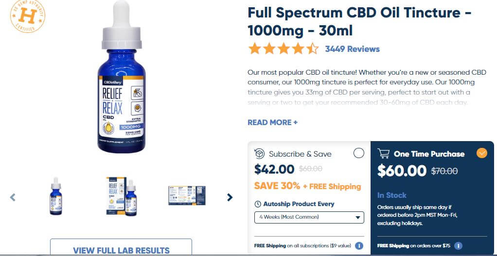 CBDistillery generates recurring income from subscriptions