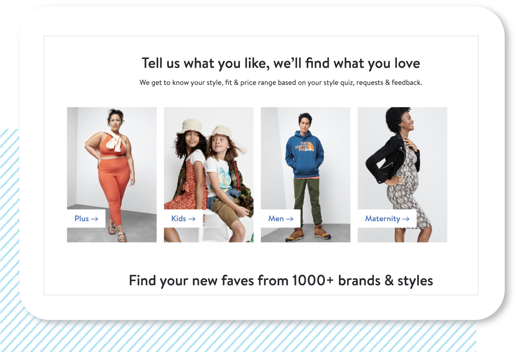 Stitch Fix is an example of a curated subscription experience.
