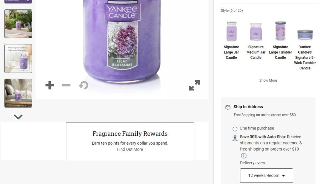 Example of customer retention: Yankee Candle