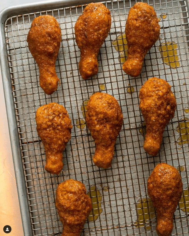 Momofuku Ko cold fried chicken