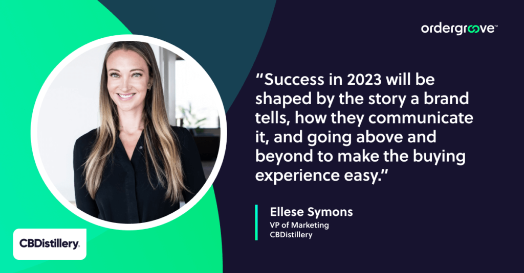 Ellese Symons, VP of Marketing, CBDistillery